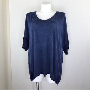XCVI Blue “Philo” Top size 1X  NWT